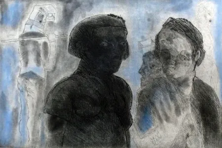 Etching And Aquatint Cuevas - Pescadores en Blanes