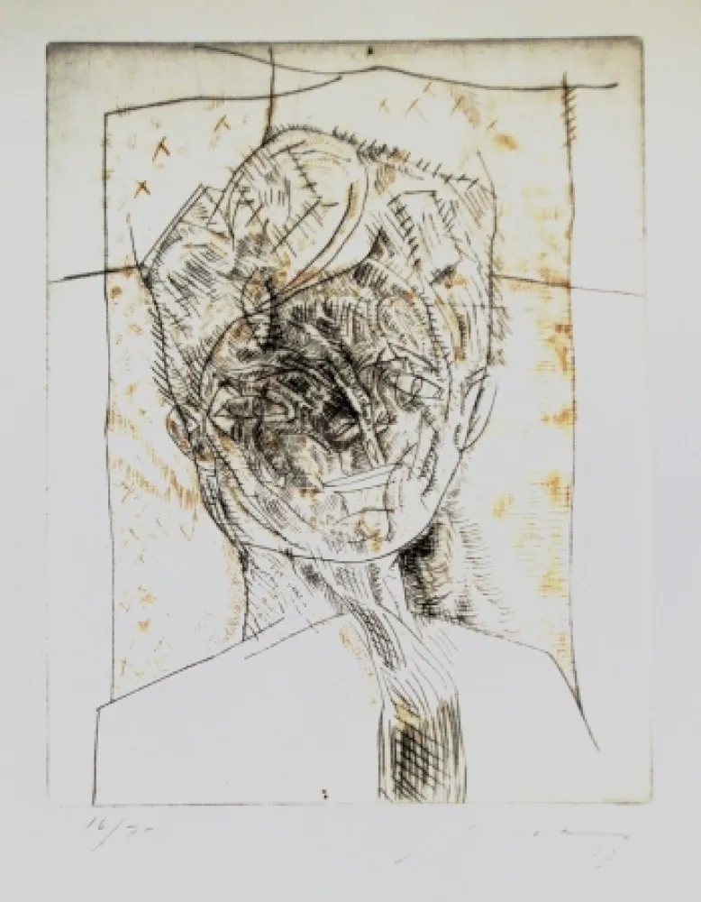 Etching And Aquatint Cuevas - Portrait