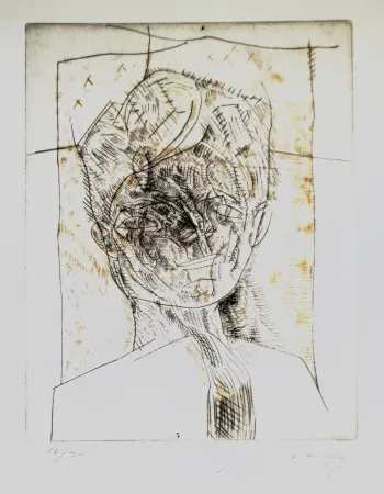 Etching And Aquatint Cuevas - Portrait