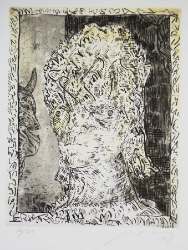 Etching And Aquatint Cuevas - Portrait