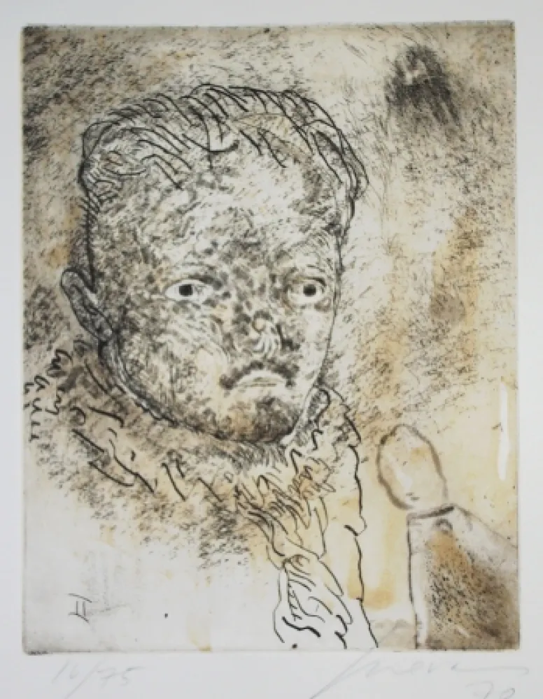 Etching And Aquatint Cuevas - Portrait