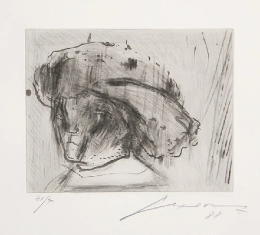 Etching And Aquatint Cuevas - Portrait of Rembrandt as a Child