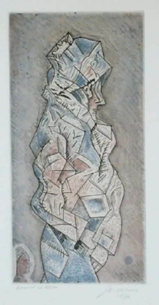 Etching And Aquatint Cuevas - Sans titre