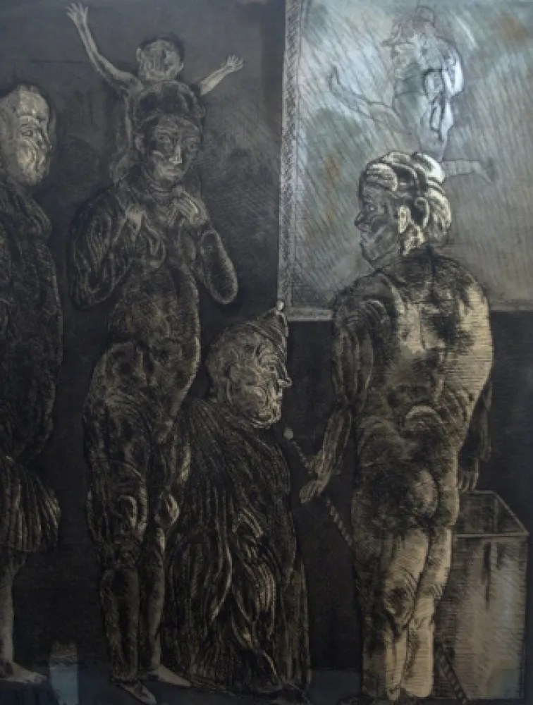 Etching And Aquatint Cuevas - Titre non identifié