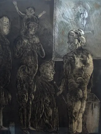 Etching And Aquatint Cuevas - Titre non identifié