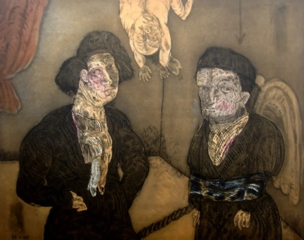 Etching And Aquatint Cuevas - Titre non identifié