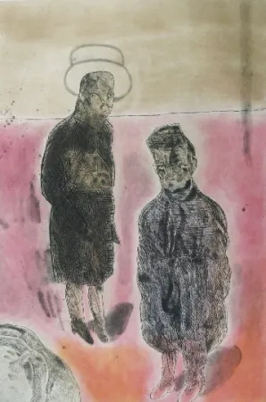 Etching And Aquatint Cuevas - Travestistas