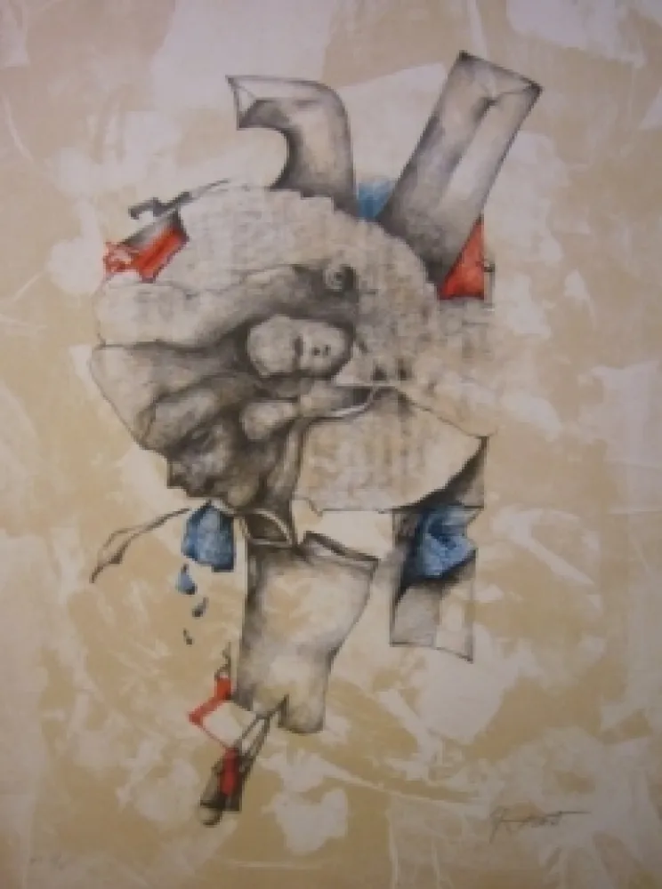 Lithograph Cuixart - Sans titre