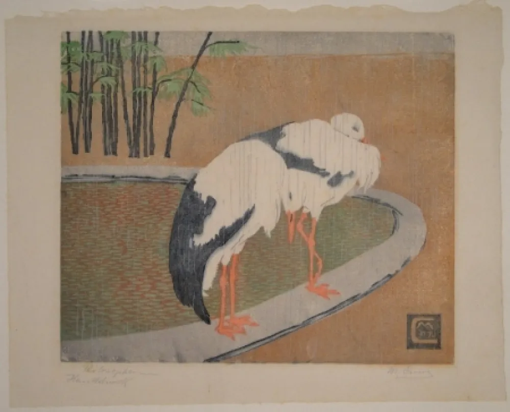 Woodcut Cunz - Philosophen