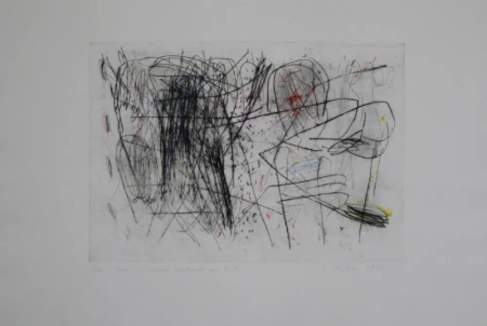 Drypoint Czichon - Geste