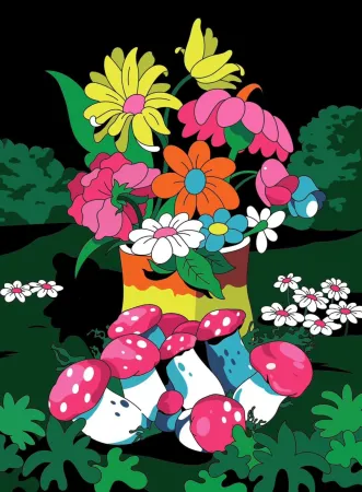 Lithograph Dabs - A cosmic invitation