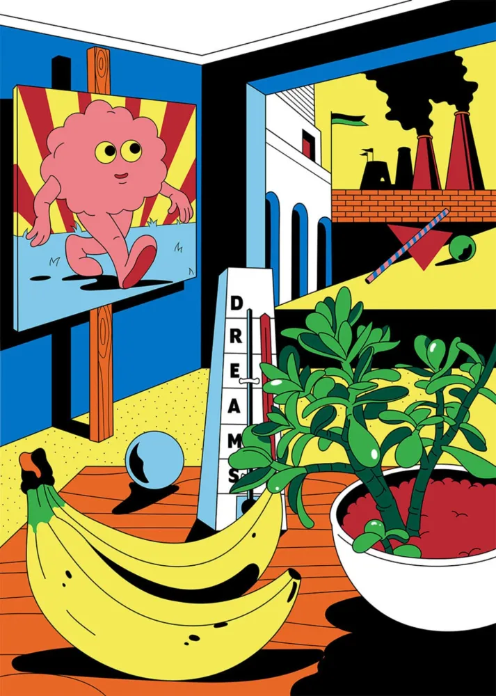 Lithograph Dabs - Metaphysical Interior