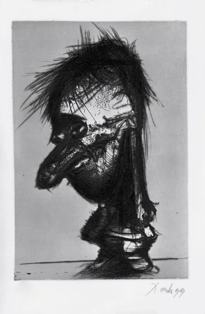 Etching And Aquatint Dado - Autoportrait