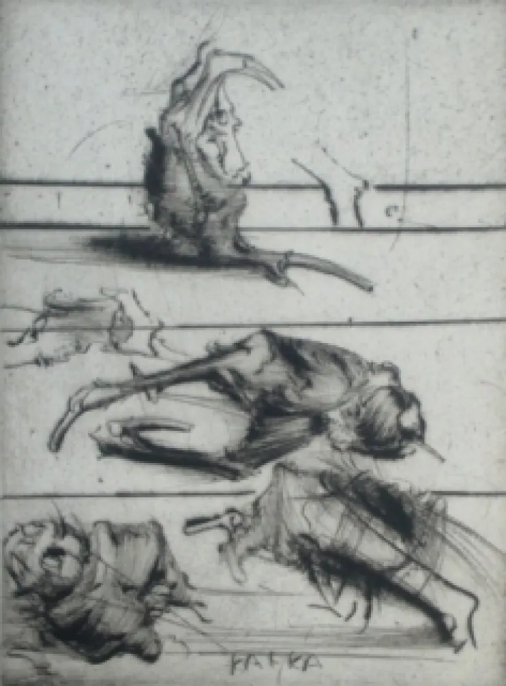 Engraving Dado - Kafka