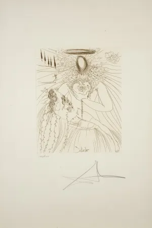 Etching Dali - A toute âme éprise