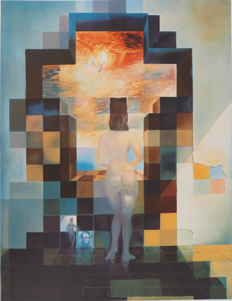 Lithograph Dali - Abraham Lincoln : Gala regardant la mer Méditerranée