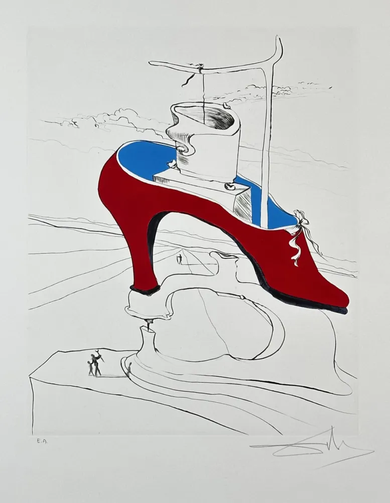 Etching Dali - After 50 Yaras of Surrealism The Curse Conquered 