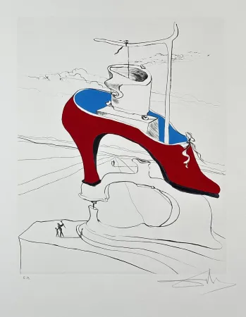 Etching Dali - After 50 Yaras of Surrealism The Curse Conquered 