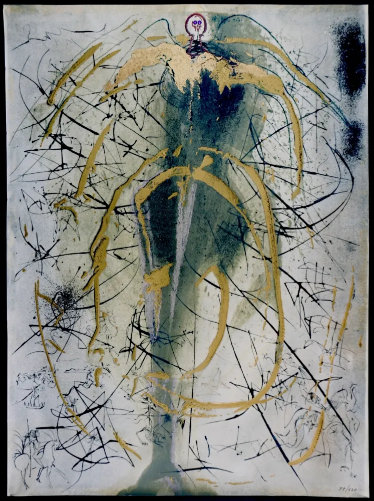 Etching Dali - Alchimie des Philosophes The Angel of Alchemy