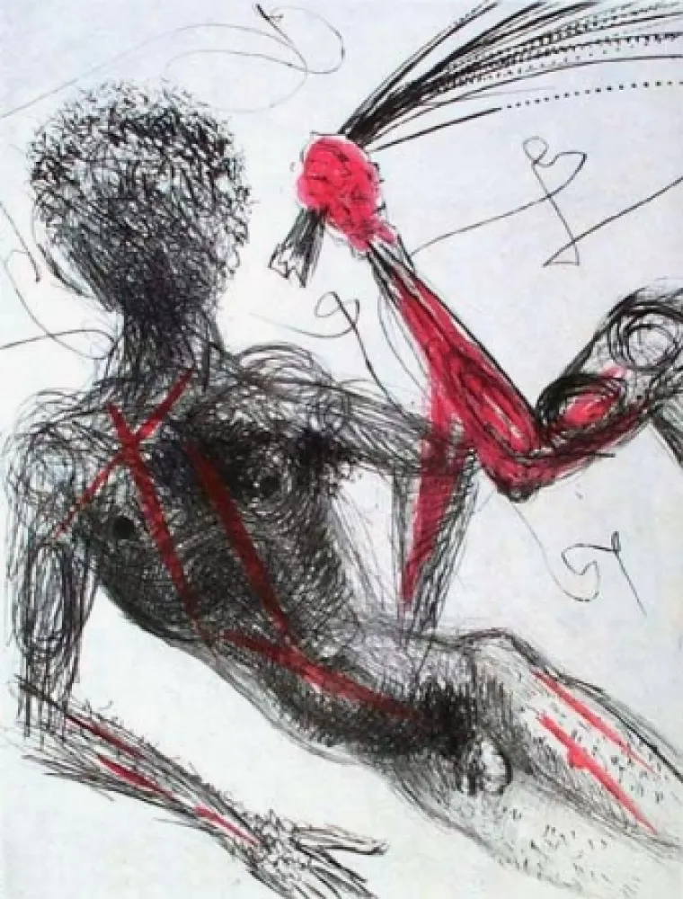 Etching Dali - Allee des verges