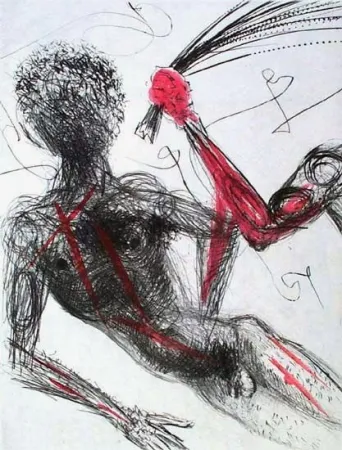 Etching Dali - Allee des verges