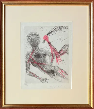 Engraving Dali - Allée des Verges (Penis Alley)