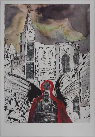 Lithograph Dali - Alsace