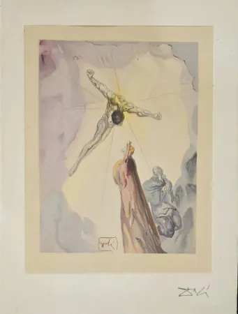 Woodcut Dali - Apparition du Christ