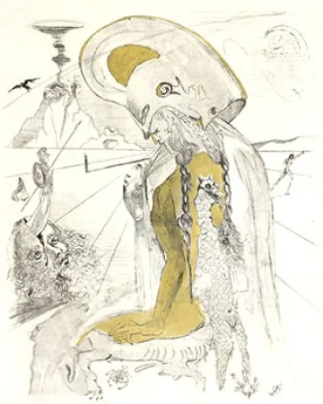 Etching Dali - Athena