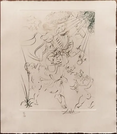 Engraving Dali - AUTUMN