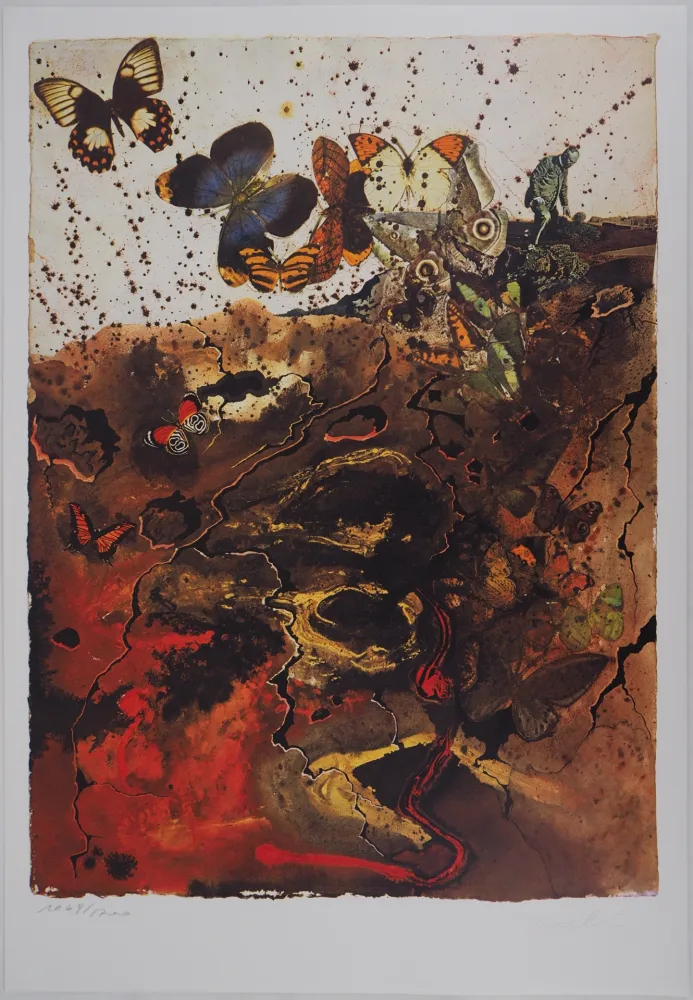 Lithograph Dali - Auvergne