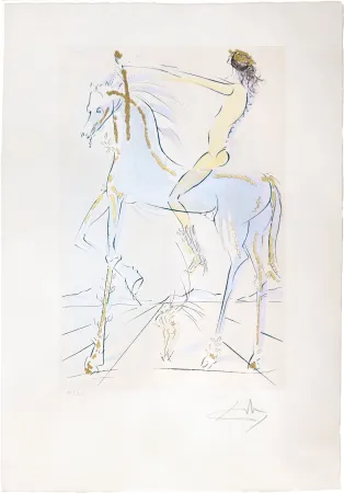 Drypoint Dali - Beloved is beautiful as a horse herd
