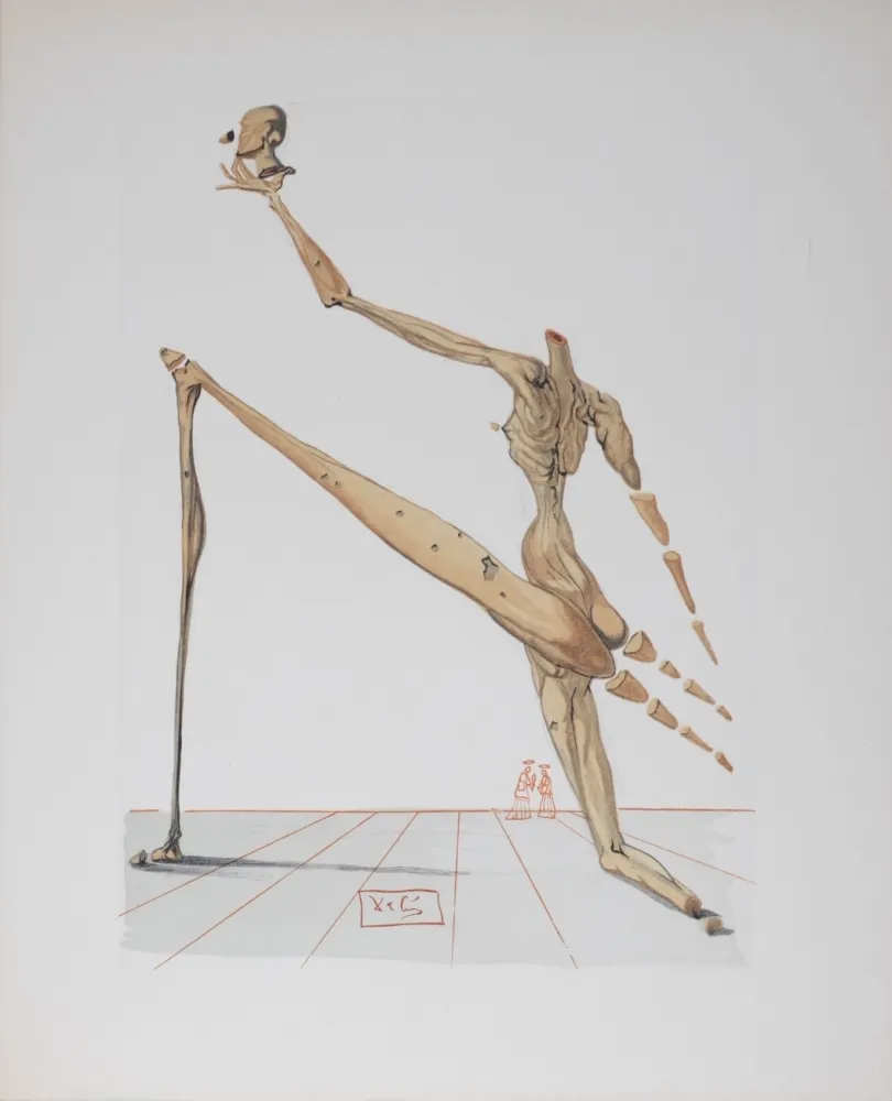 Lithograph Dali - Bertrand de Born