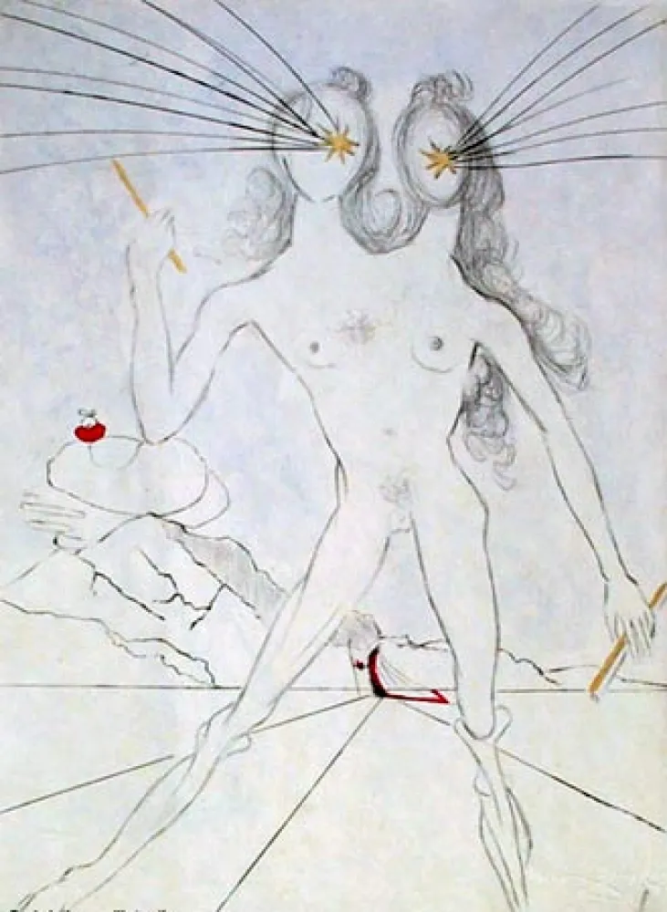Etching Dali - Bicephale