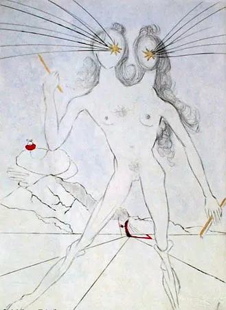 Etching Dali - Bicephale