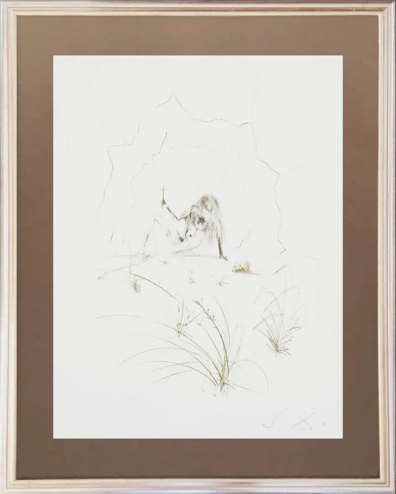 Engraving Dali - Brother Ogrin, the Hermit