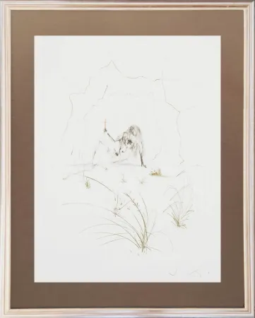 Engraving Dali - Brother Ogrin, the Hermit