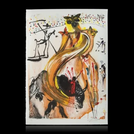 Lithograph Dali - BULLFIGHTER 
