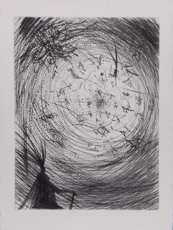 Etching Dali - Buste, 1969