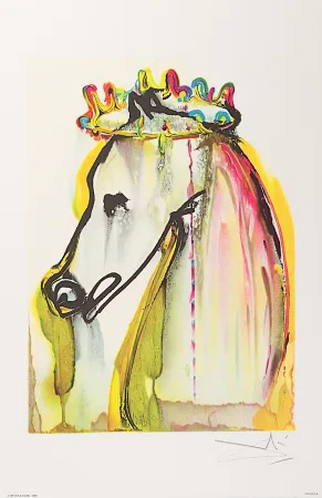 Lithograph Dali - Caligula