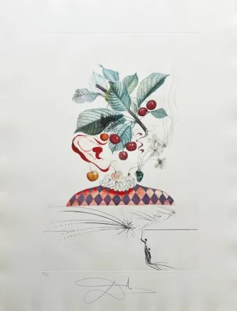 Lithograph Dali - Cérises Pierrot (Pierrot Cherries)