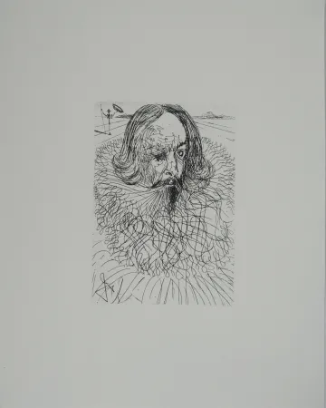 Etching Dali - Cervantes