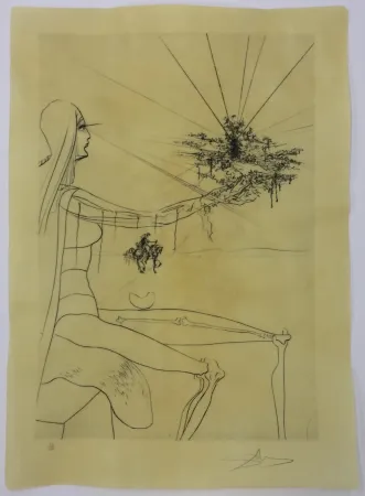 Drypoint Dali - C'est tres loin, tres loin dans l'espace ou moins l' orient  et c'est un temps tres ancien