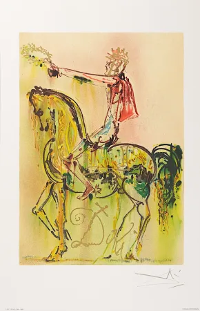 Lithograph Dali - Chevalier Romain (The Roman Cavalier)