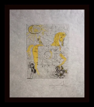 Etching Dali - Chevalier Royal de L'Apocalypse