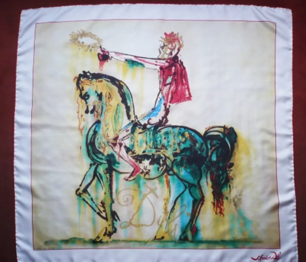 Screenprint Dali - Chevaux daliniens - Le chevalier romain