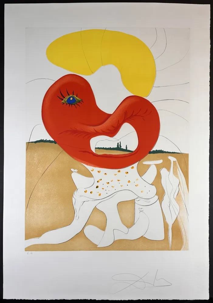 Etching Dali - Conquest of Cosmos The Blood of The Ying and Yang