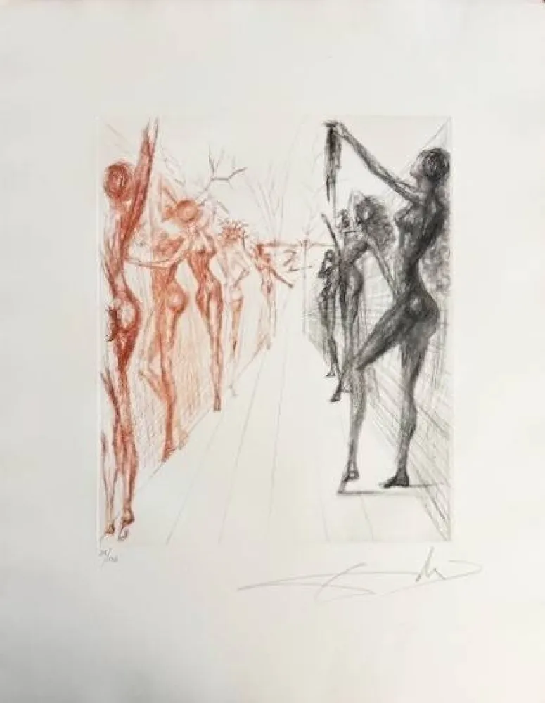 Drypoint Dali - Corridor de Kathmandou (Katmandu Corridor)