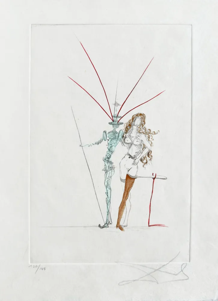 Etching Dali - Couple Frontispiece