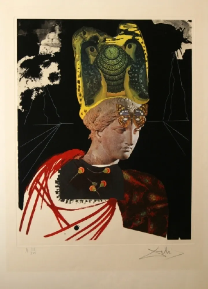 Lithograph Dali - Crazy, Crazy, Crazy Minerva 